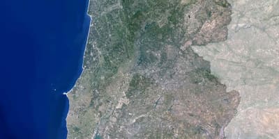 Kaart van Portugal satelliet